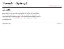 Tablet Screenshot of brendanspiegel.com